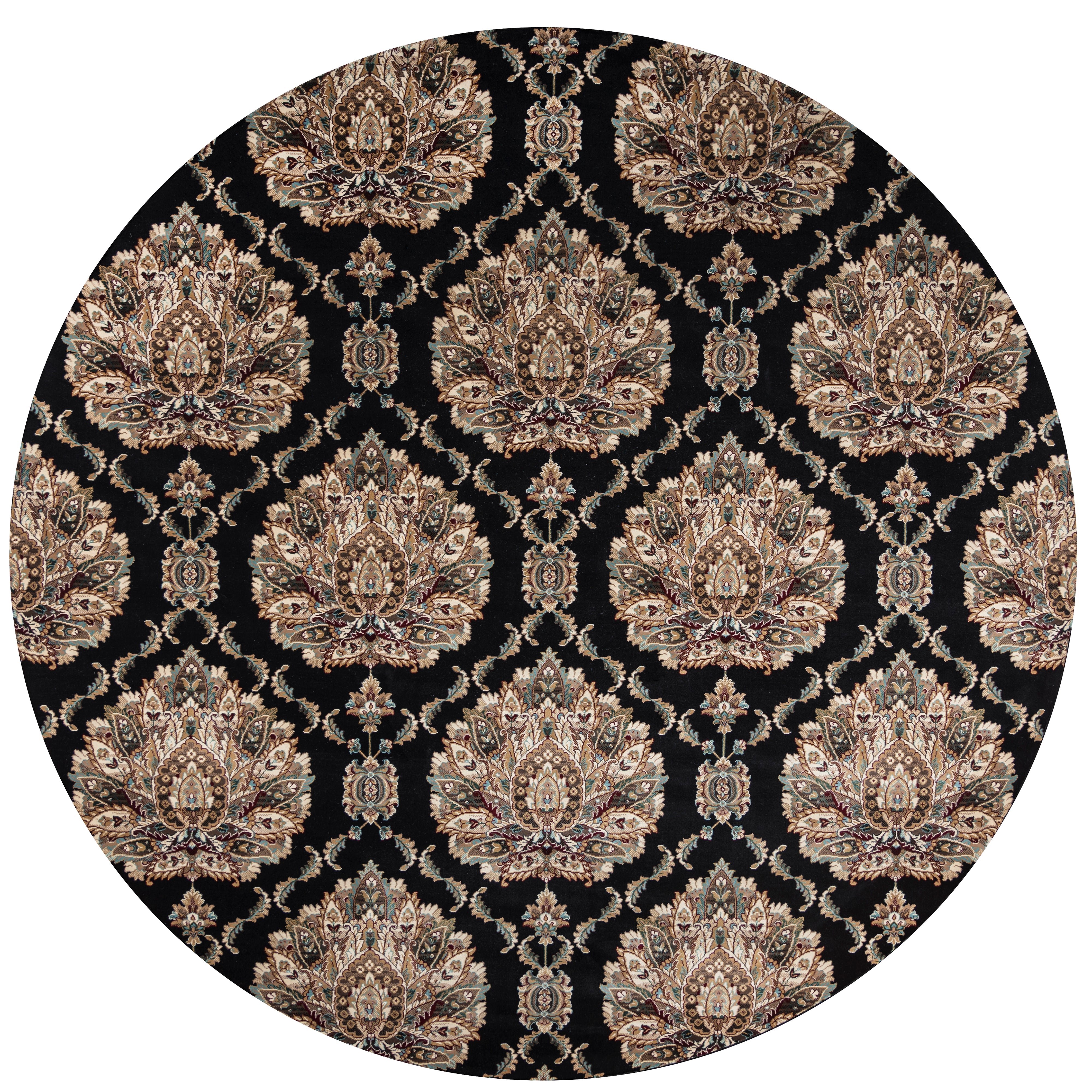 Rizzy Home Chateau CH4238 Black Ornamental Area Rug