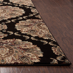 Rizzy Home Chateau CH4238 Black Ornamental Area Rug
