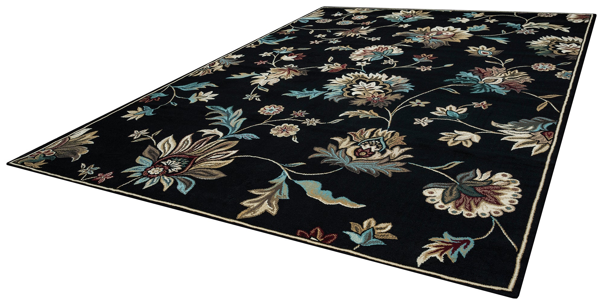 Rizzy Home Chateau CH4331 Black Floral Area Rug