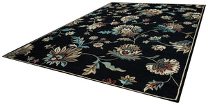 Rizzy Home Chateau CH4331 Black Floral Area Rug