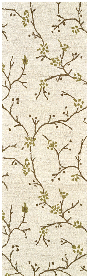 Rizzy Home Country CT1634 Ivory Floral Area Rug
