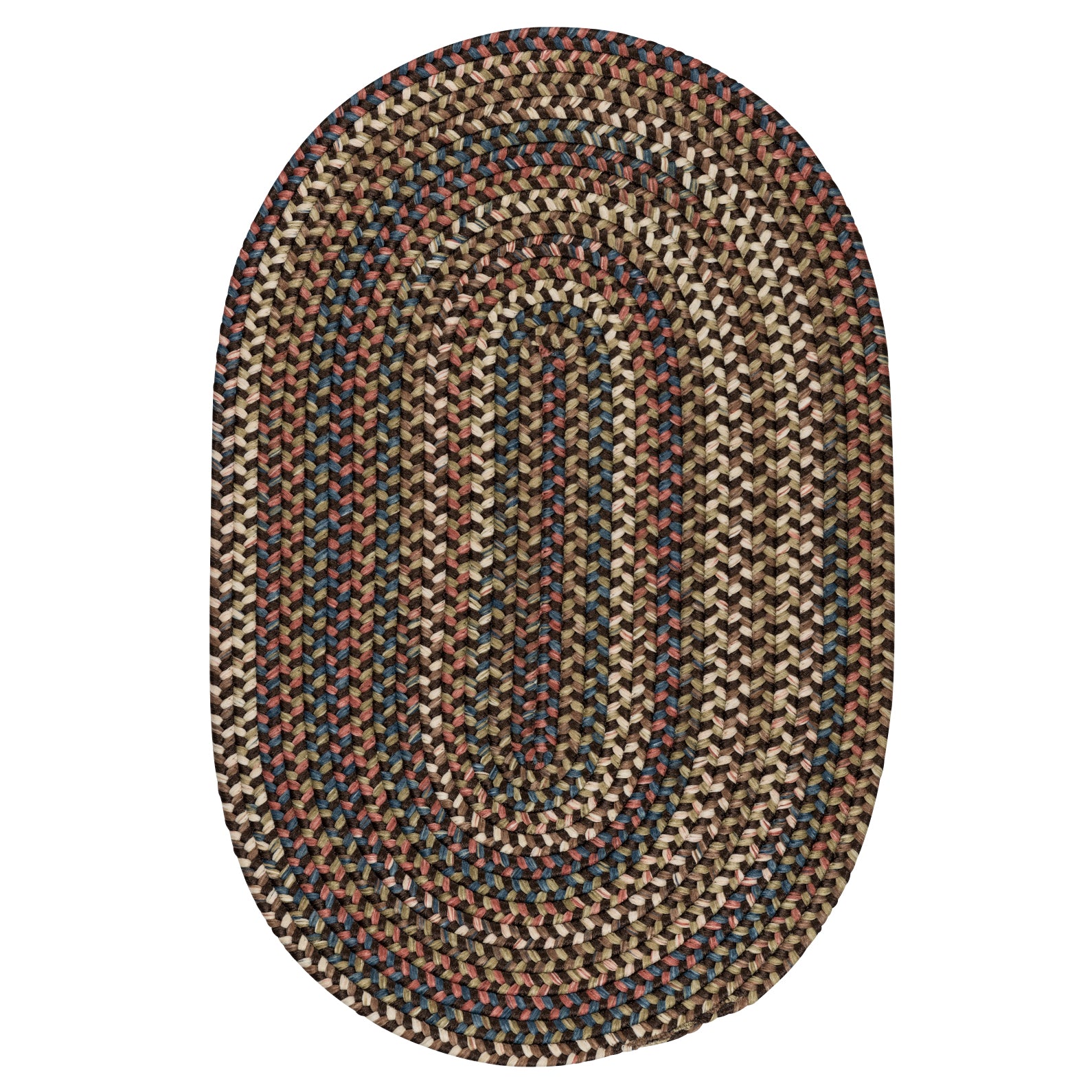 Colonial Mills Cedar Cove CV89 Dark Brown Traditional Area Rug
