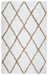 Rizzy Home Connex CX003A White Diamond Area Rug