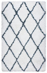 Rizzy Home Connex CX005A White Diamond Area Rug