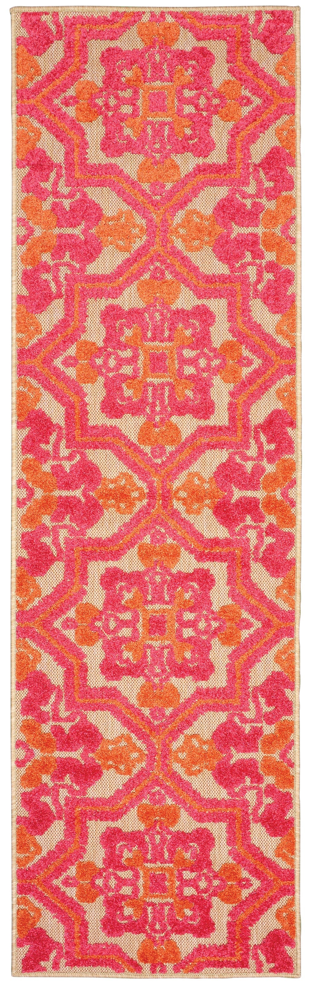 Oriental Weavers Cayman Sand/Pink Geometric 2541V Area Rug