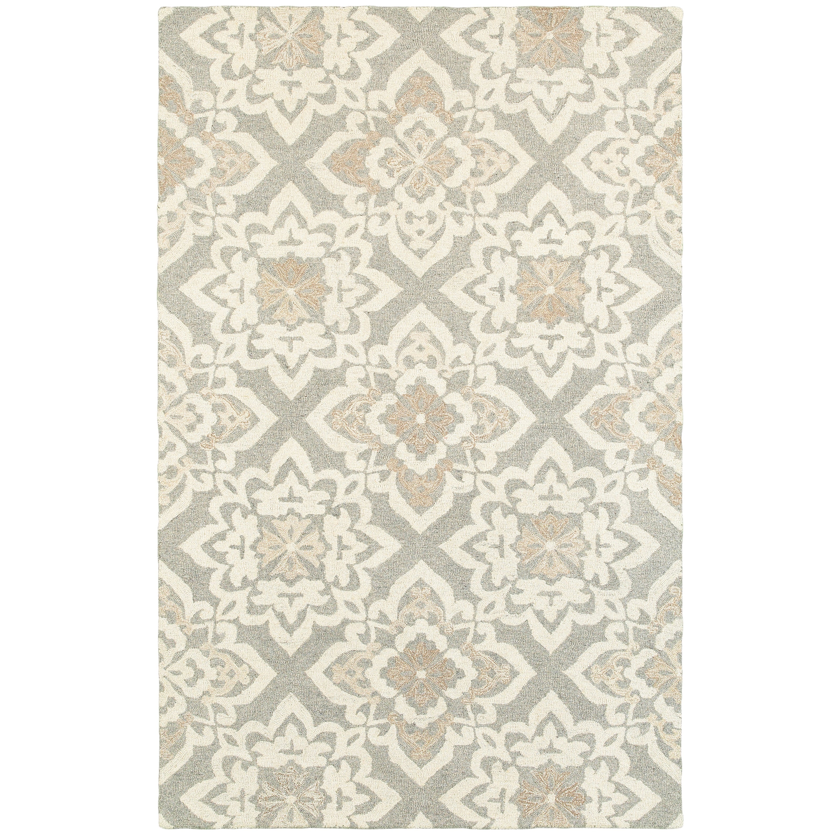 Oriental Weavers Craft Grey/Sand Geometric 93004 Area Rug