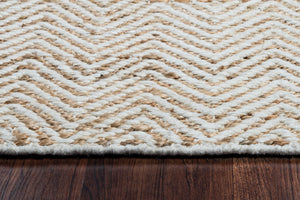 Rizzy Home Ellington EG9035 Natual Chevron Area Rug