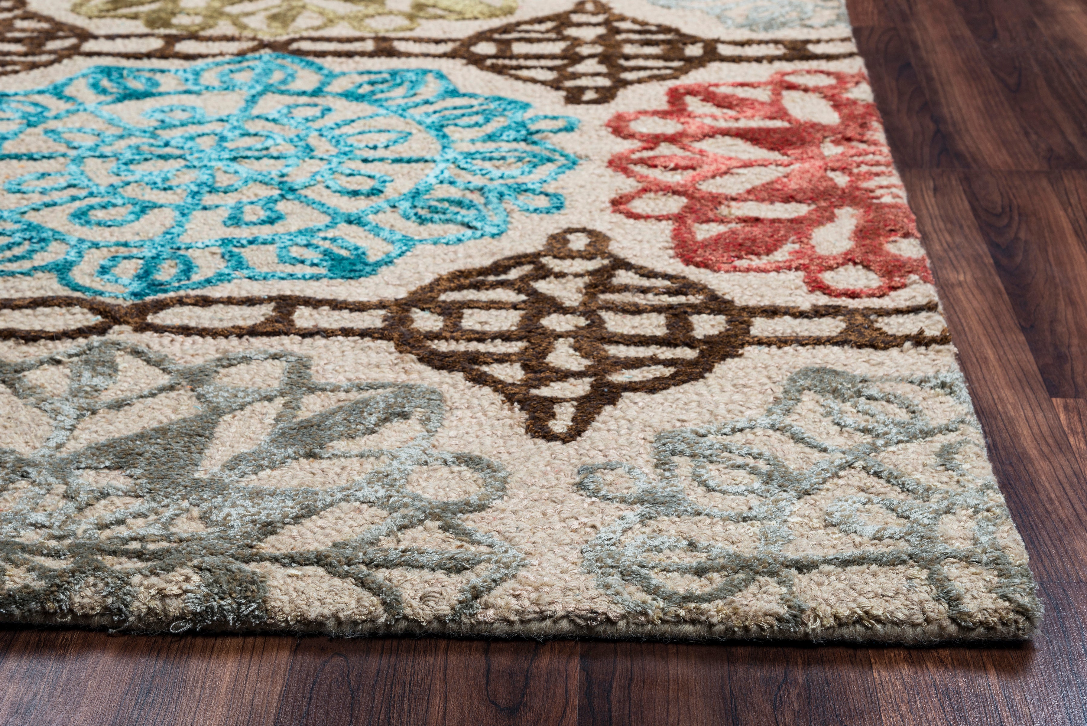 Rizzy Home Eden Harbor EH8644 Multi-Colored Medallion Area Rug