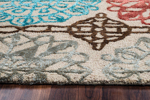 Rizzy Home Eden Harbor EH8644 Multi-Colored Medallion Area Rug