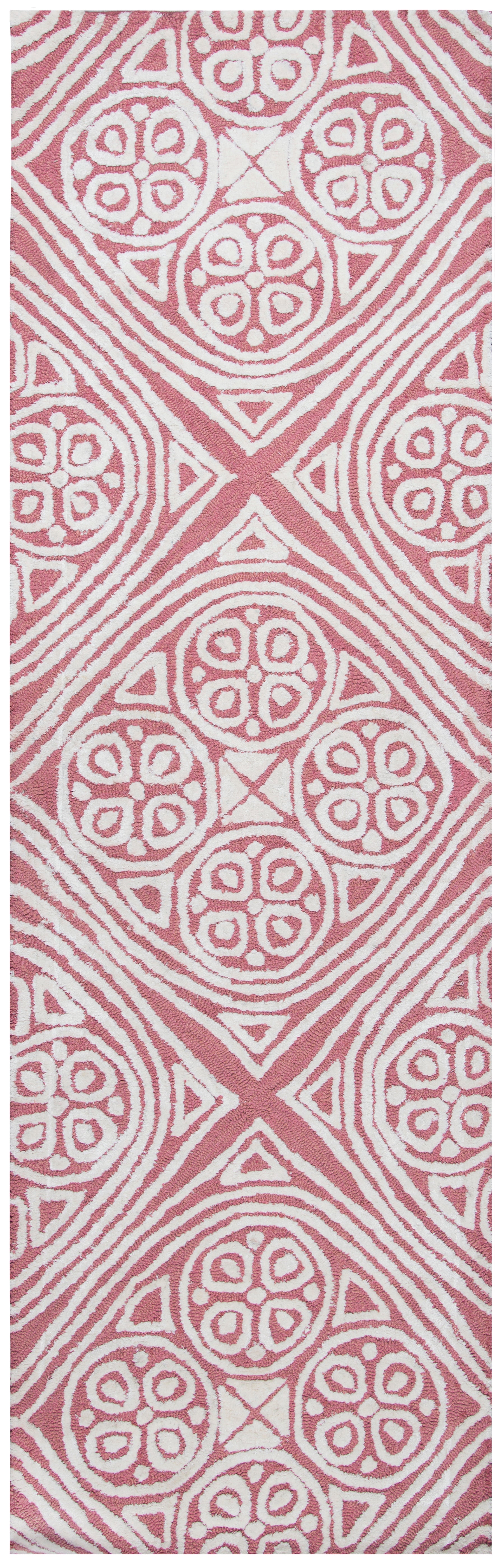 Rizzy Home Eden Harbor EH8892 Pink Trellis Area Rug