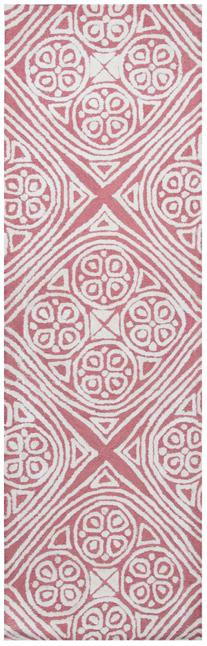 Rizzy Home Eden Harbor EH8892 Pink Trellis Area Rug