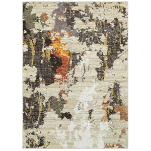 Oriental Weavers Evolution Beige/Charcoal Abstract 7770J Area Rug