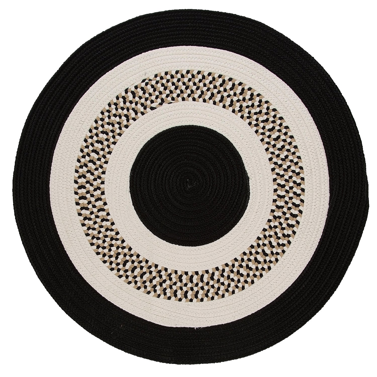 Colonial Mills Flowers Bay FB41 Black Indoor/Outdoor Area Rug