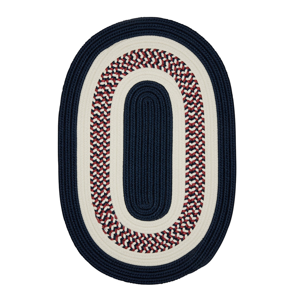 Colonial Mills Flowers Bay FB50 Patriot Blue Indoor/Outdoor Area Rug