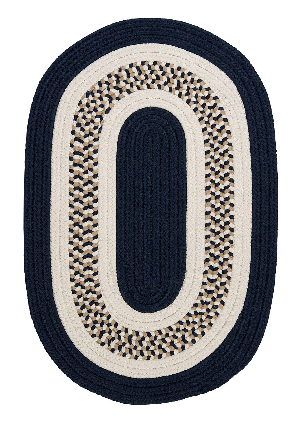 Colonial Mills Flowers Bay FB52 Navy Indoor/Outdoor Area Rug