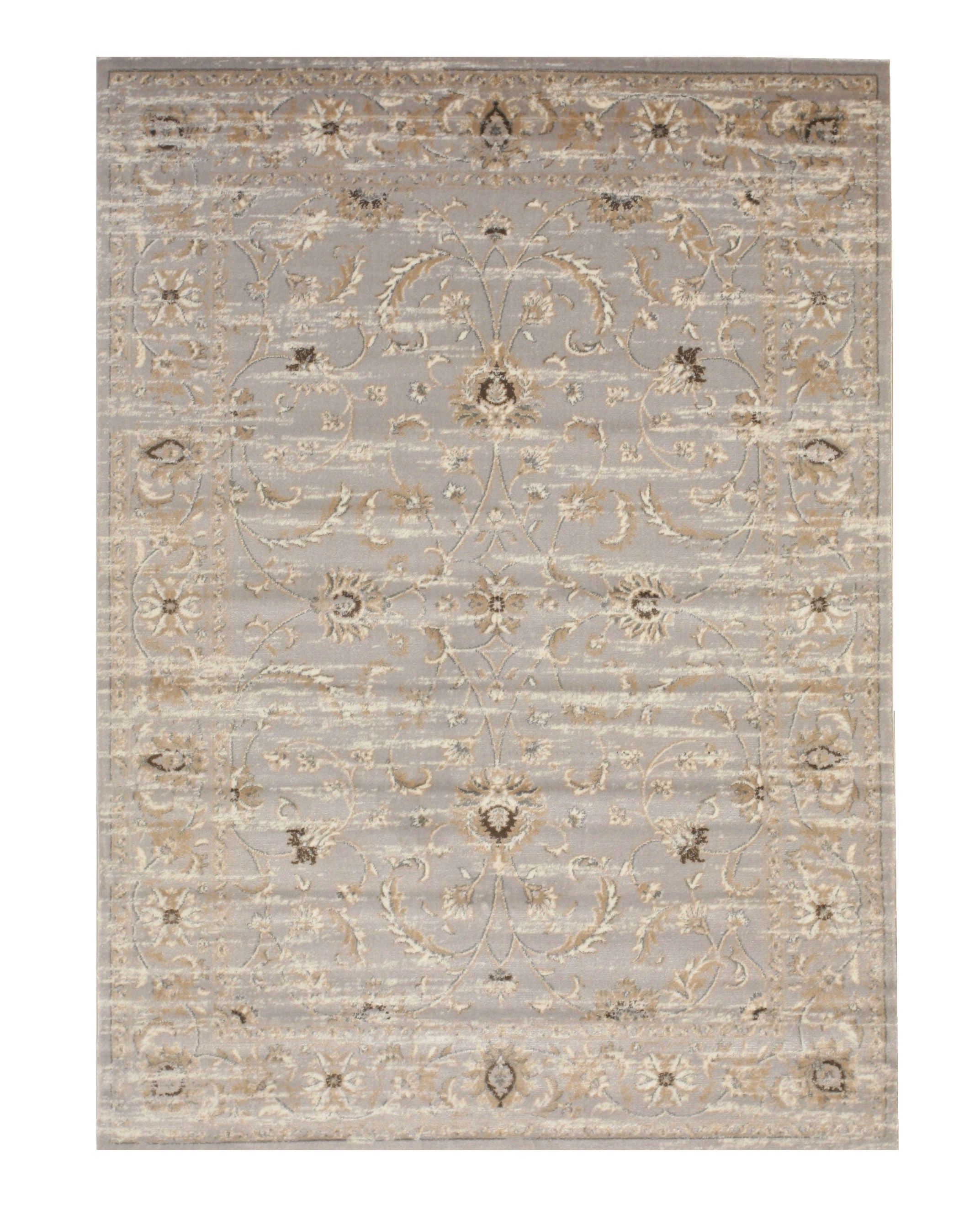 EORC Gray  Distressed Bohemian Isabella Rug