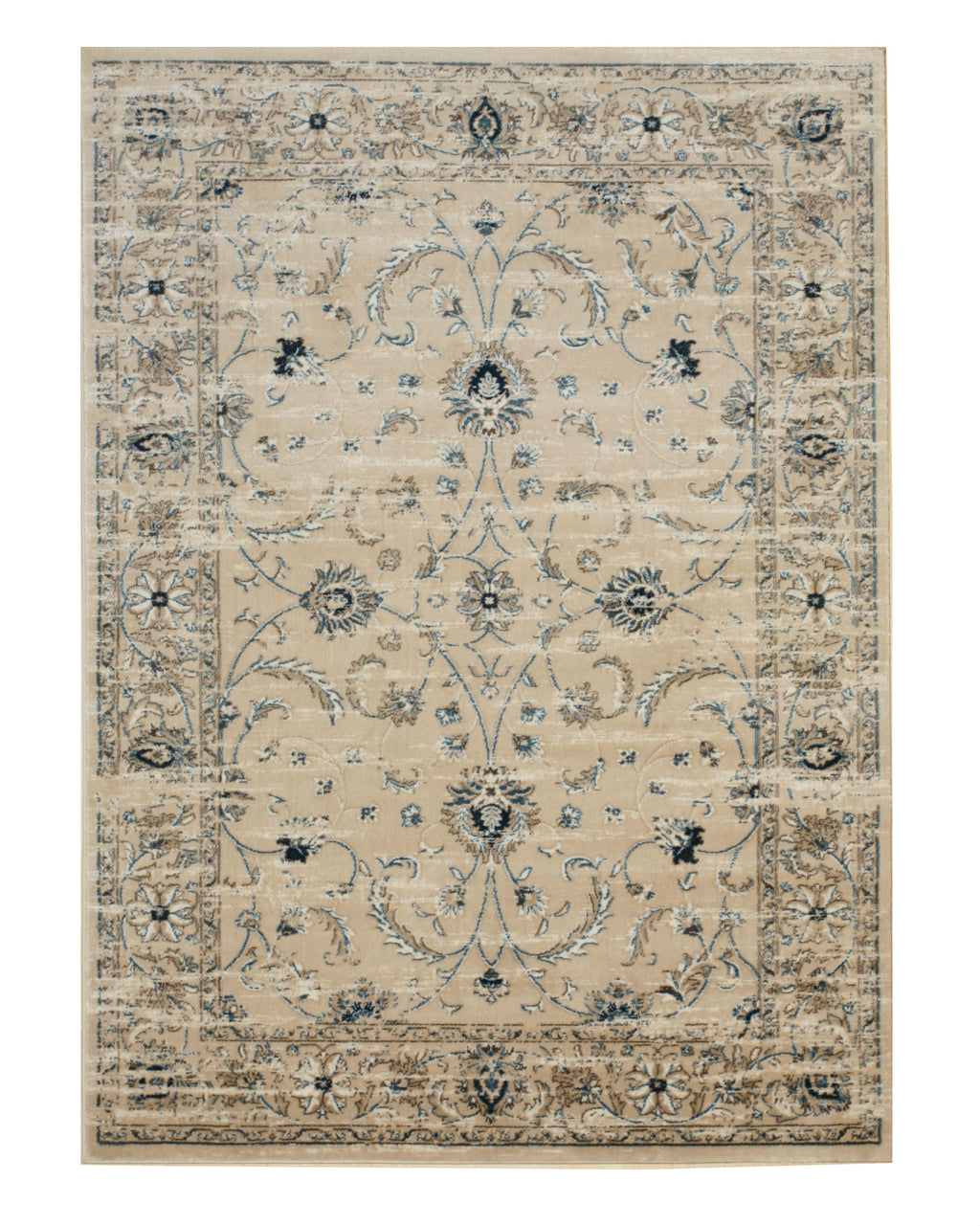 EORC Beige  Distressed Bohemian Isabella Rug