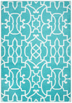 Rizzy Home Glendale GD5949 Aqua/Blue Trellis Area Rug