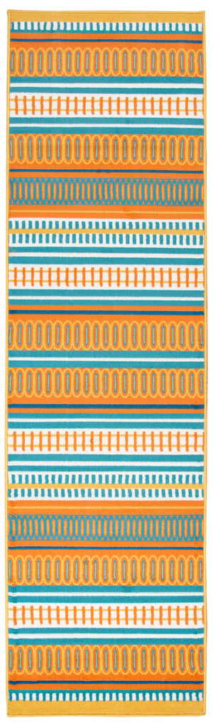 Rizzy Home Glendale GD7001 Multi-Colored Pattern/Stripe Area Rug