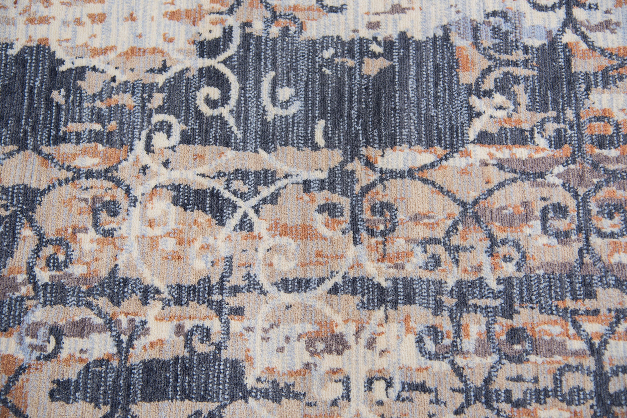 Rizzy Home Gossamer GS6770 Gray Trellis Distress Area Rug