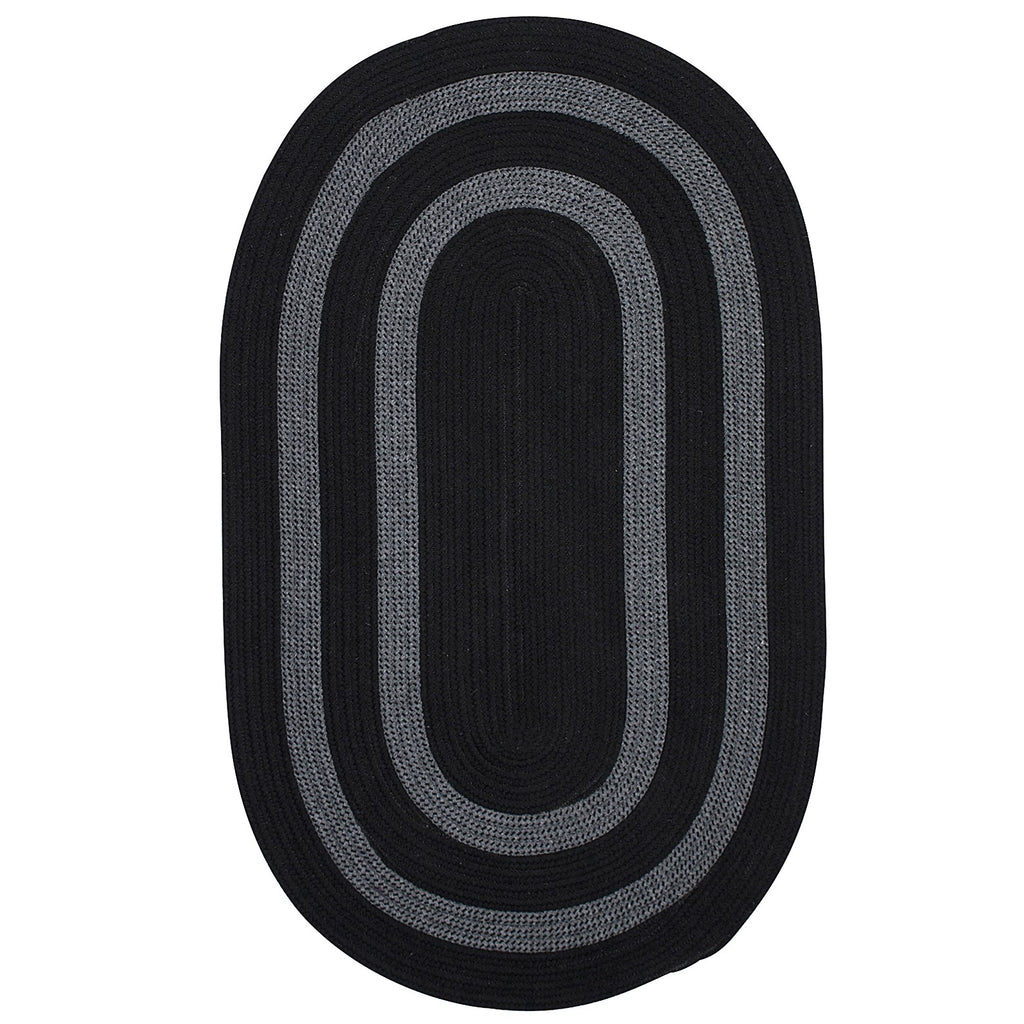 Colonial Mills Graywood GW13 Black Bordered Area Rug
