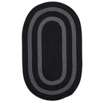 Colonial Mills Graywood GW13 Black Bordered Area Rug
