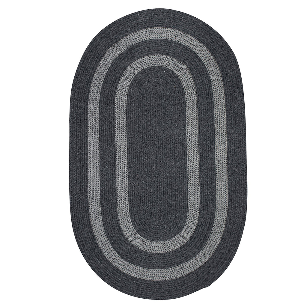 Colonial Mills Graywood GW43 Charcoal Bordered Area Rug