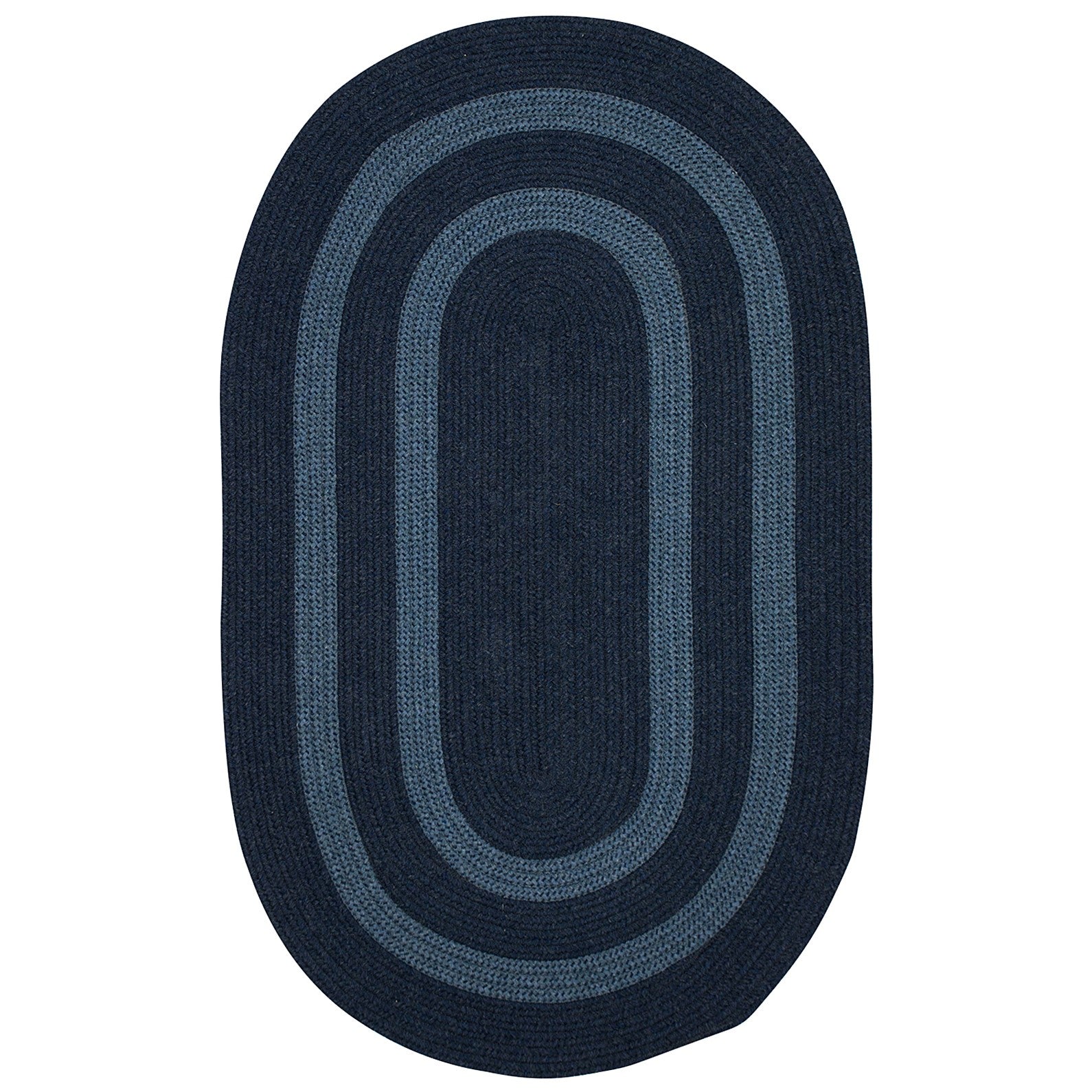 Colonial Mills Graywood GW53 Navy Bordered Area Rug