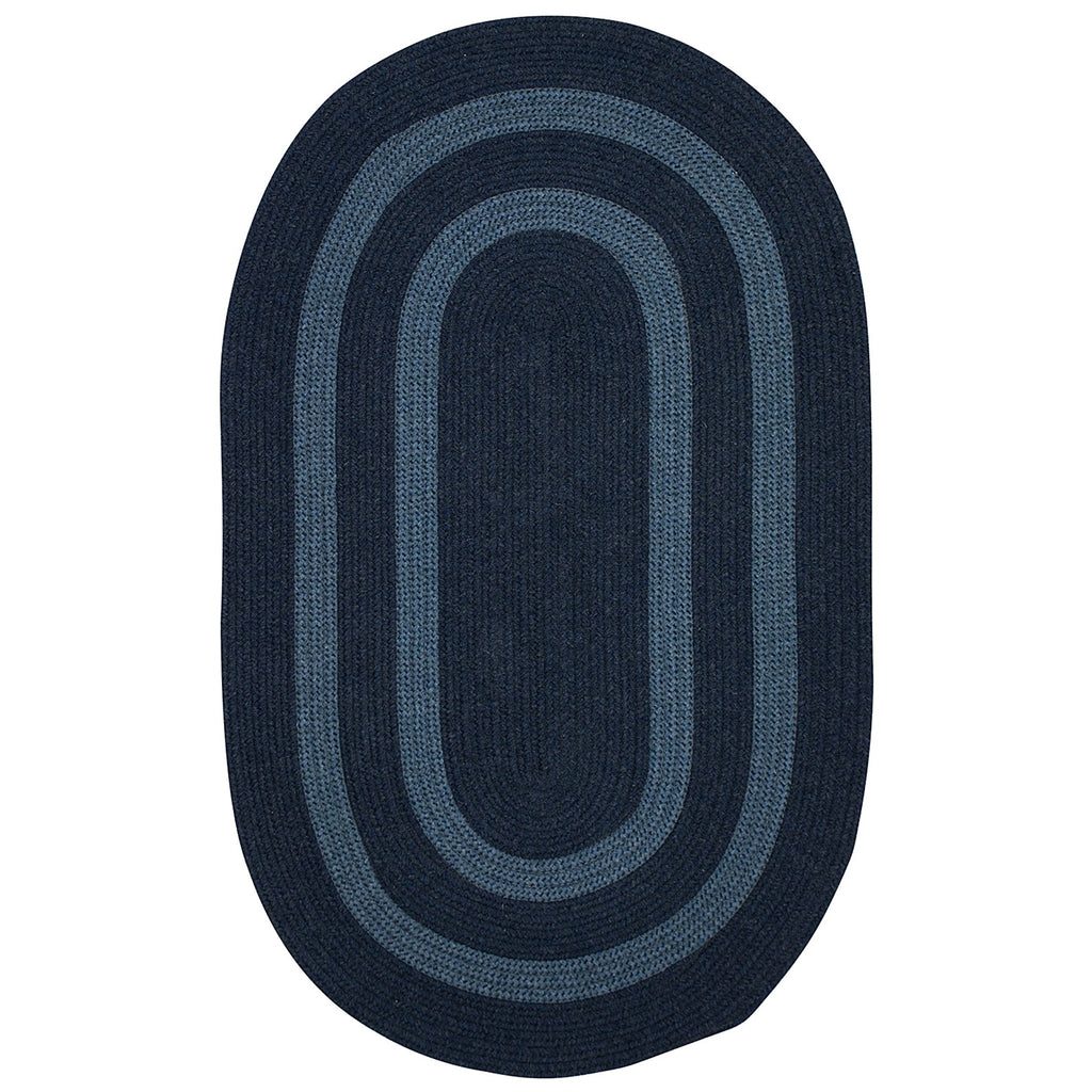 Colonial Mills Graywood GW53 Navy Bordered Area Rug