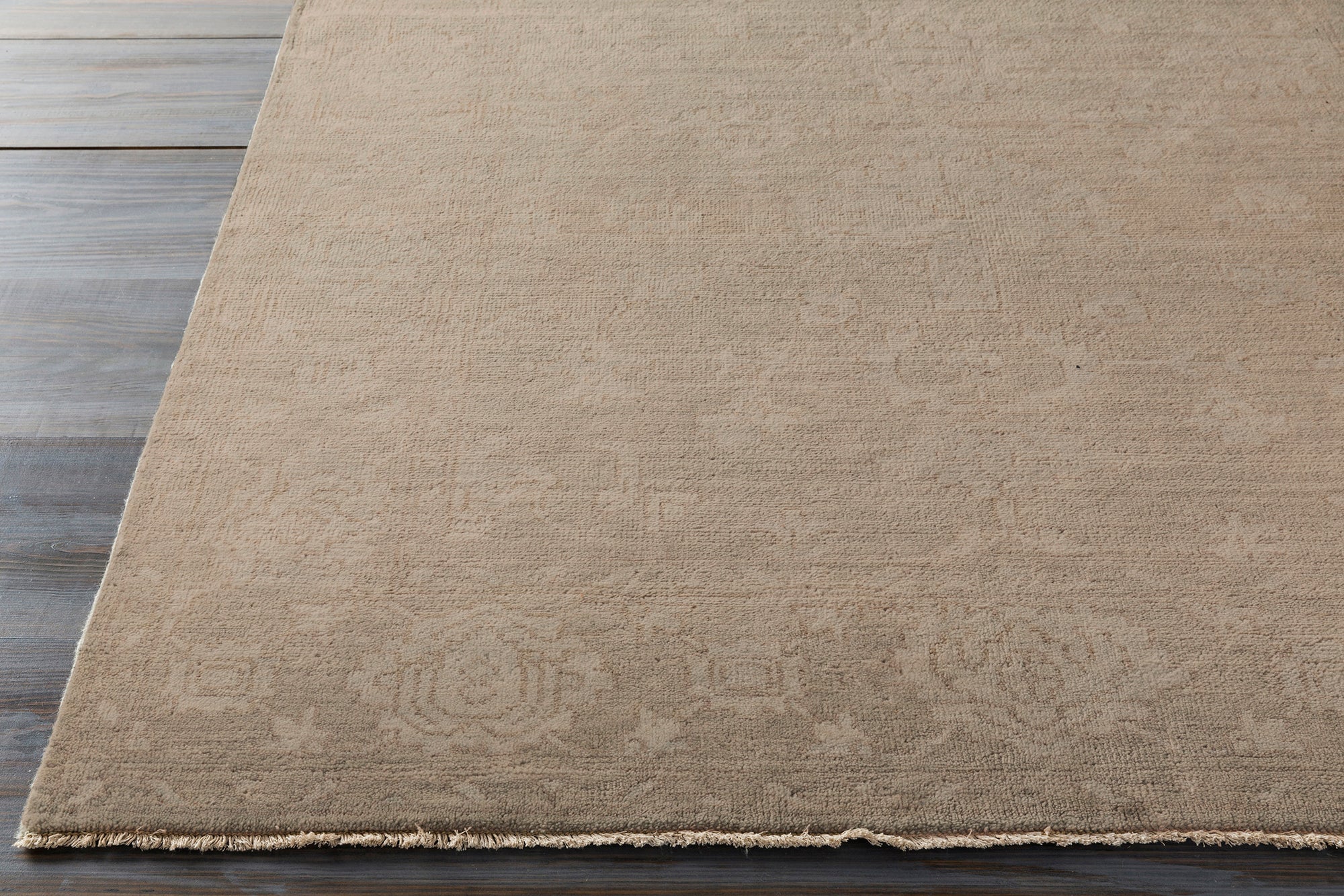 Surya Hillcrest HIL9034 Grey/Blue Hides and Leather Area Rug