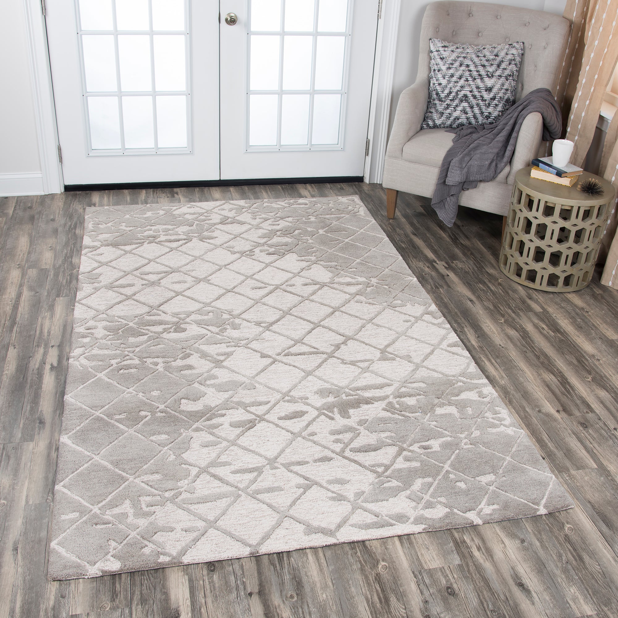 Rizzy Home Idyllic ID074B Natural Abstrack Area Rug