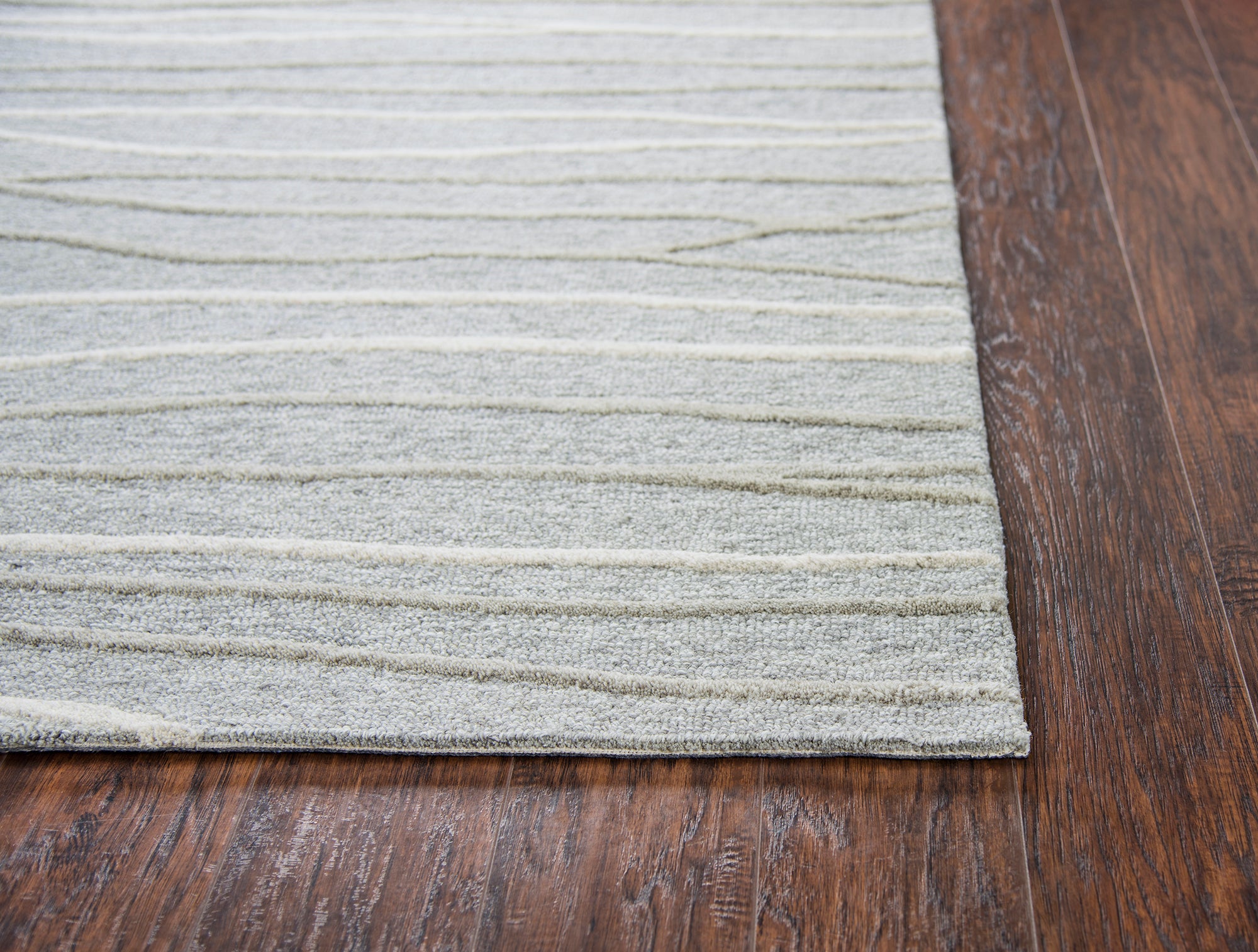 Rizzy Home Idyllic ID968A Gray Lines Area Rug