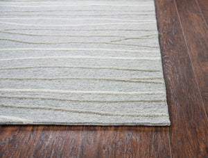 Rizzy Home Idyllic ID968A Gray Lines Area Rug