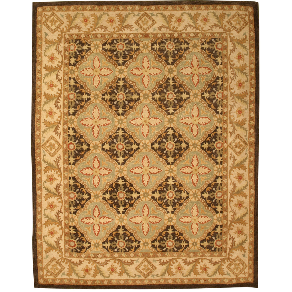 EORC Hand-tufted Wool Brown Traditional Oriental Khyber Rug
