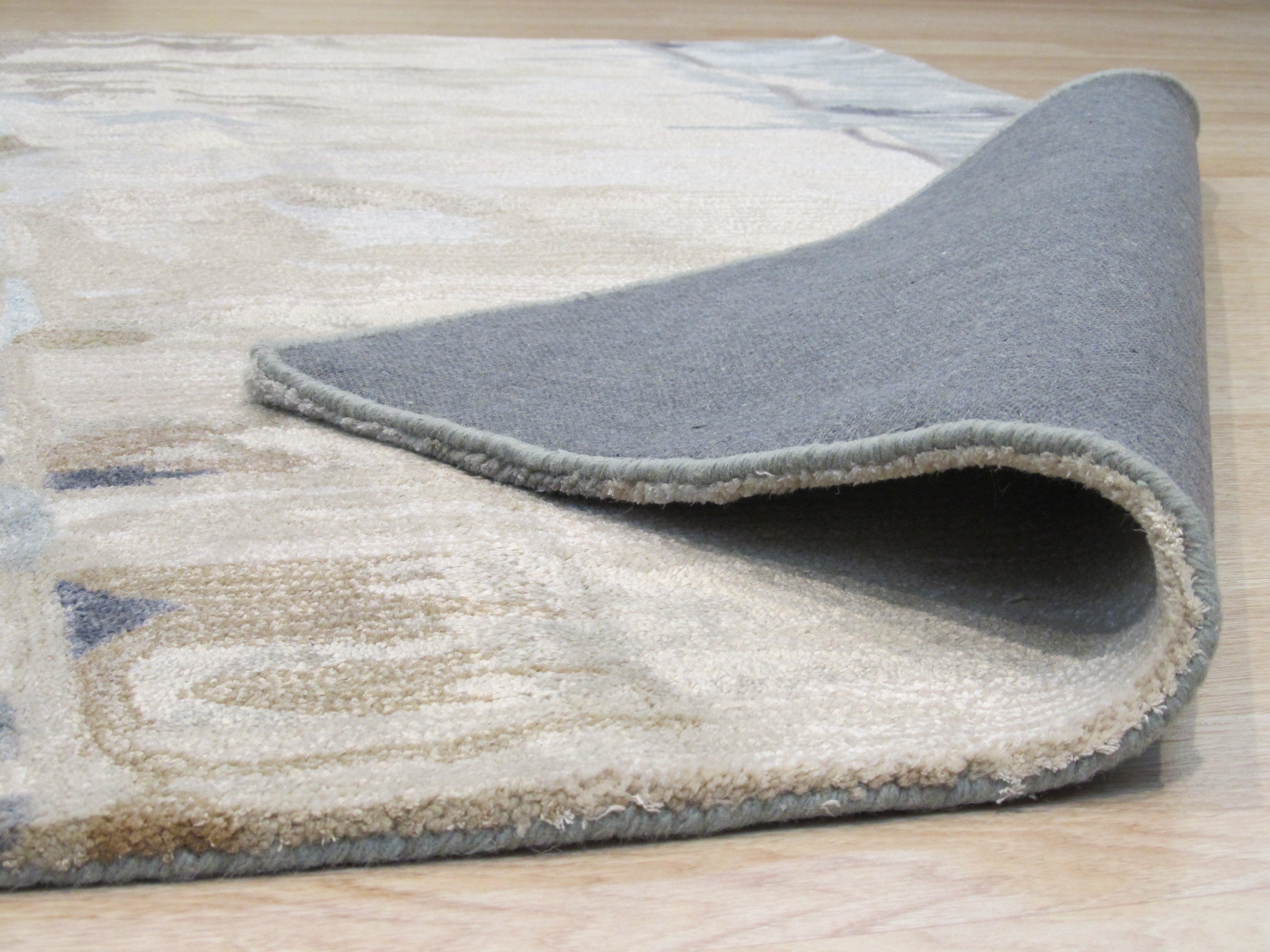 EORC Hand-tufted Green Contemporary Abstract Palermo Rug