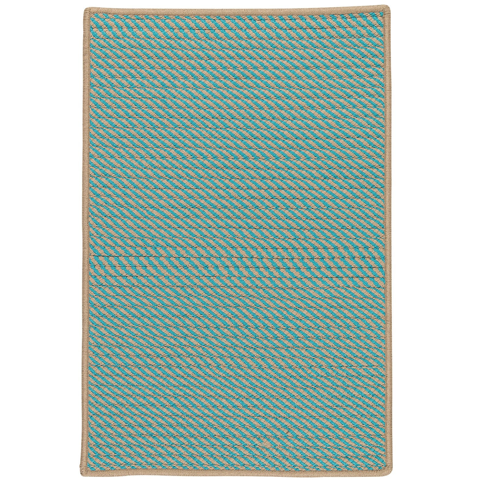 Colonial Mills Point Prim IM03 Teal Indoor/Outdoor Area Rug