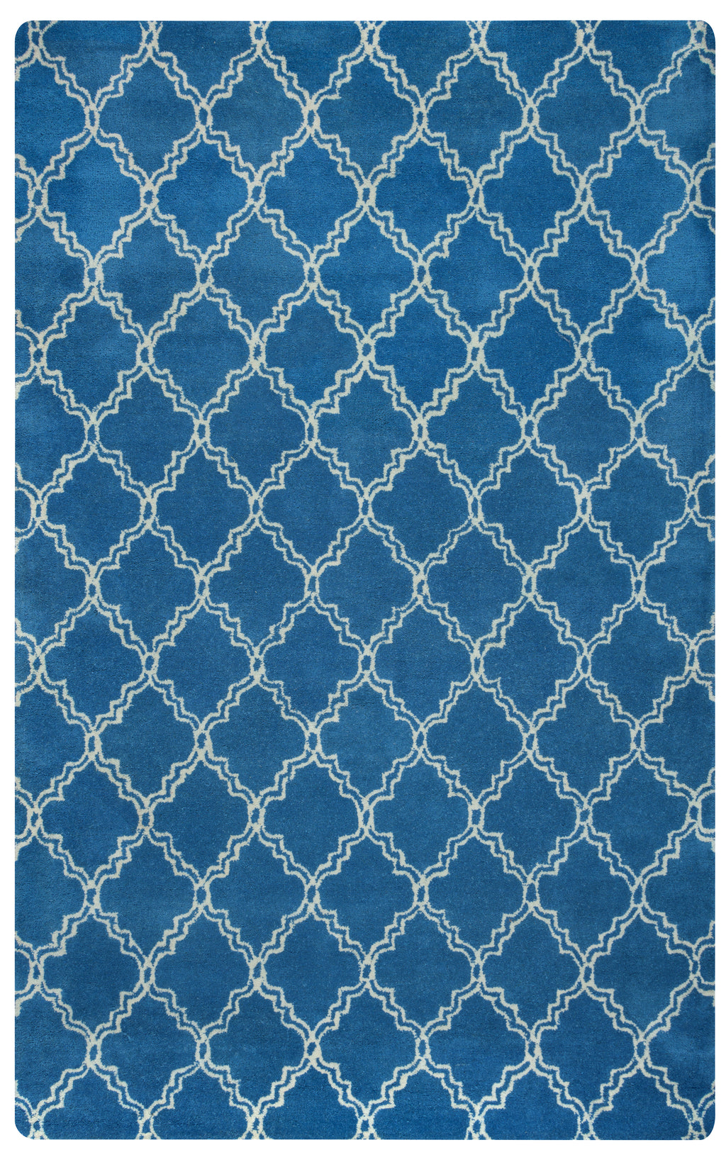Rizzy Home Julian Pointe JP8742 Blue Trellis Area Rug