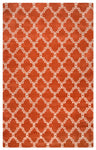 Rizzy Home Julian Pointe JP8743 Orange Trellis Area Rug