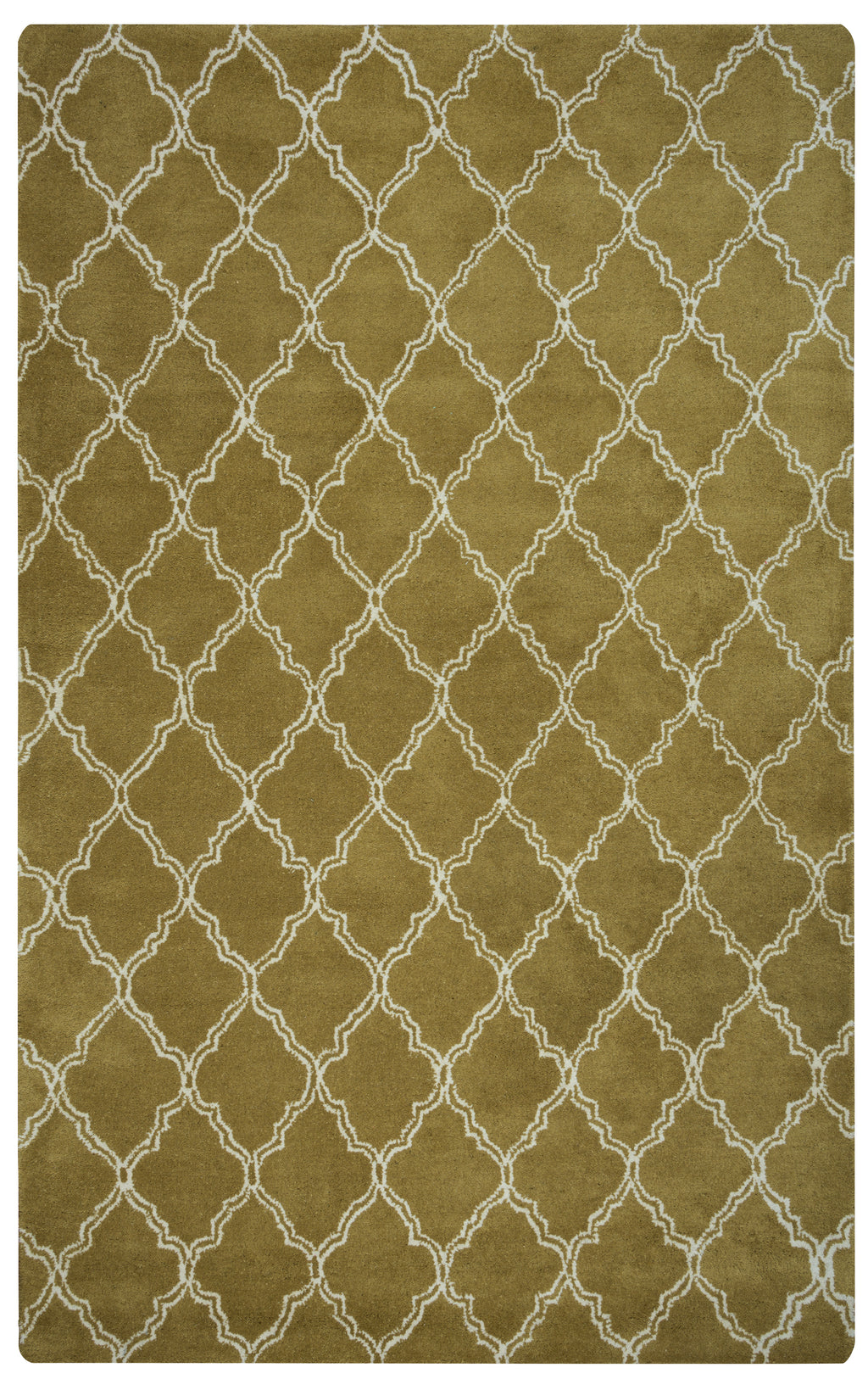 Rizzy Home Julian Pointe JP8744 Olive Trellis Area Rug