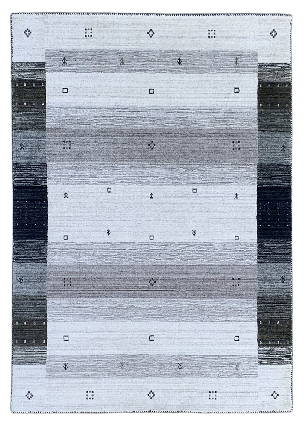 EORC Multi Handmade Wool Gabbeh Rug