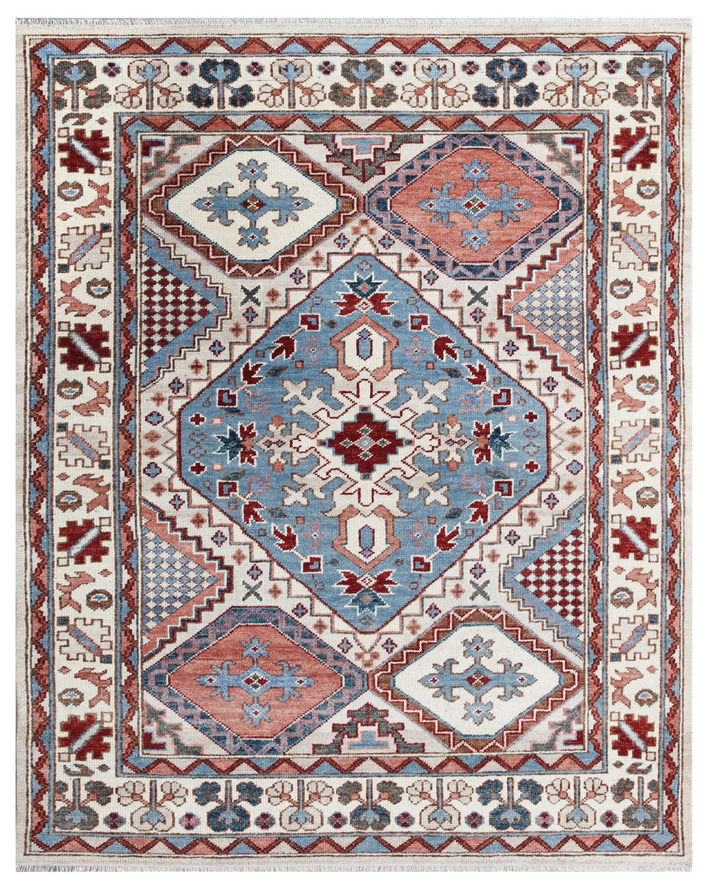 EORC Gray Hand Knotted Wool Heriz Rug