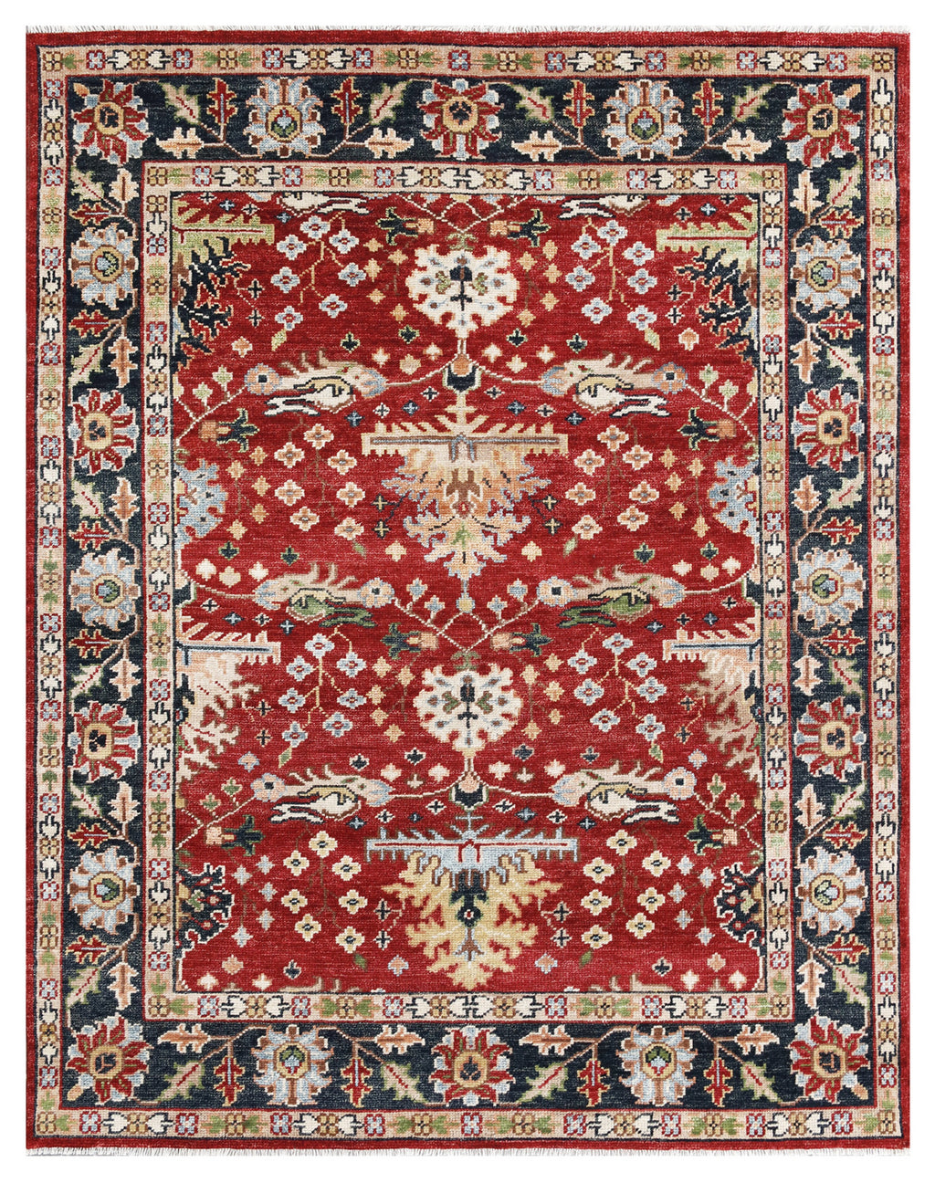 EORC Red Hand Knotted Wool Sultanabad Rug