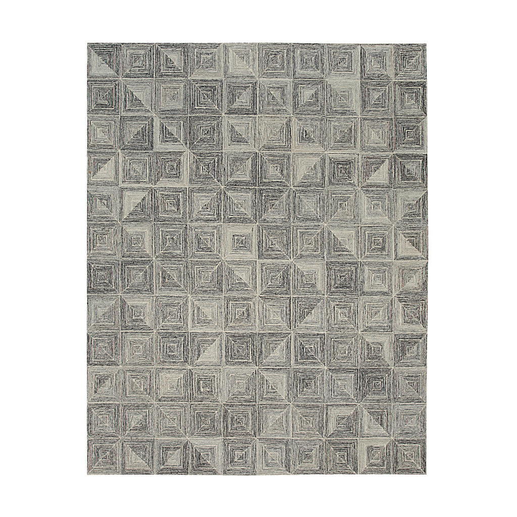 EORC Multi Beige Hand-Tufted Wool Tufted Rug