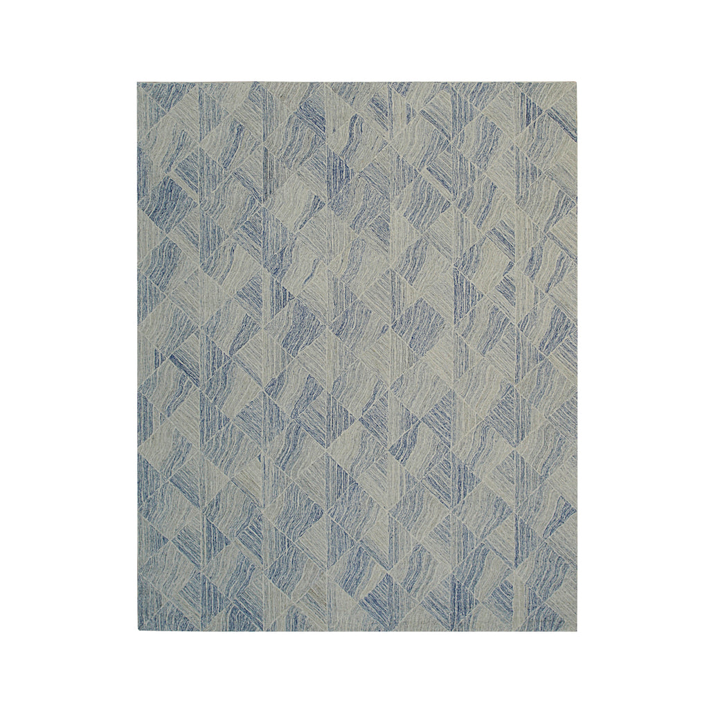 EORC Multi Denim Hand-Tufted Wool Tufted Rug
