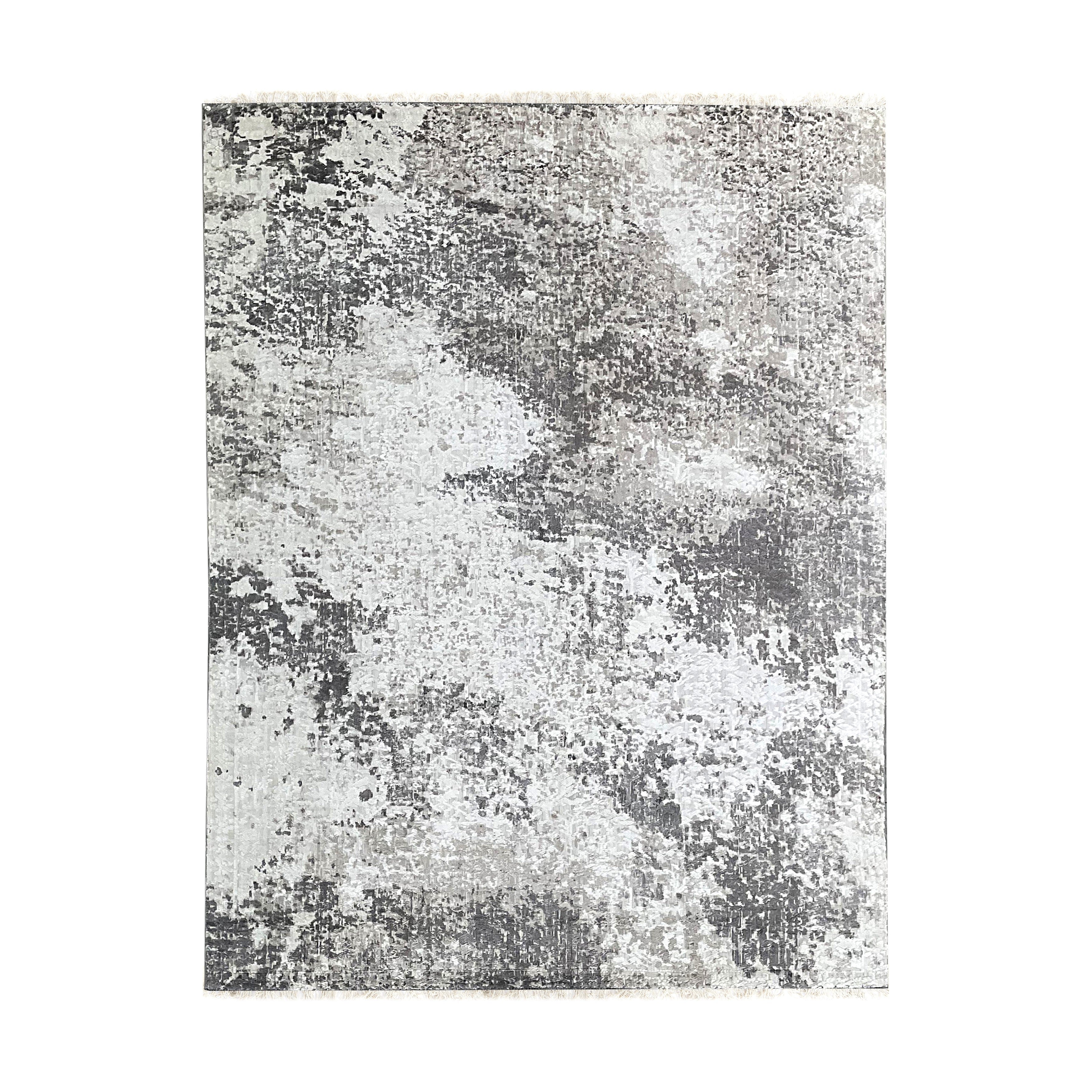 EORC Ivory/Beige Hand Knotted Wool Rug