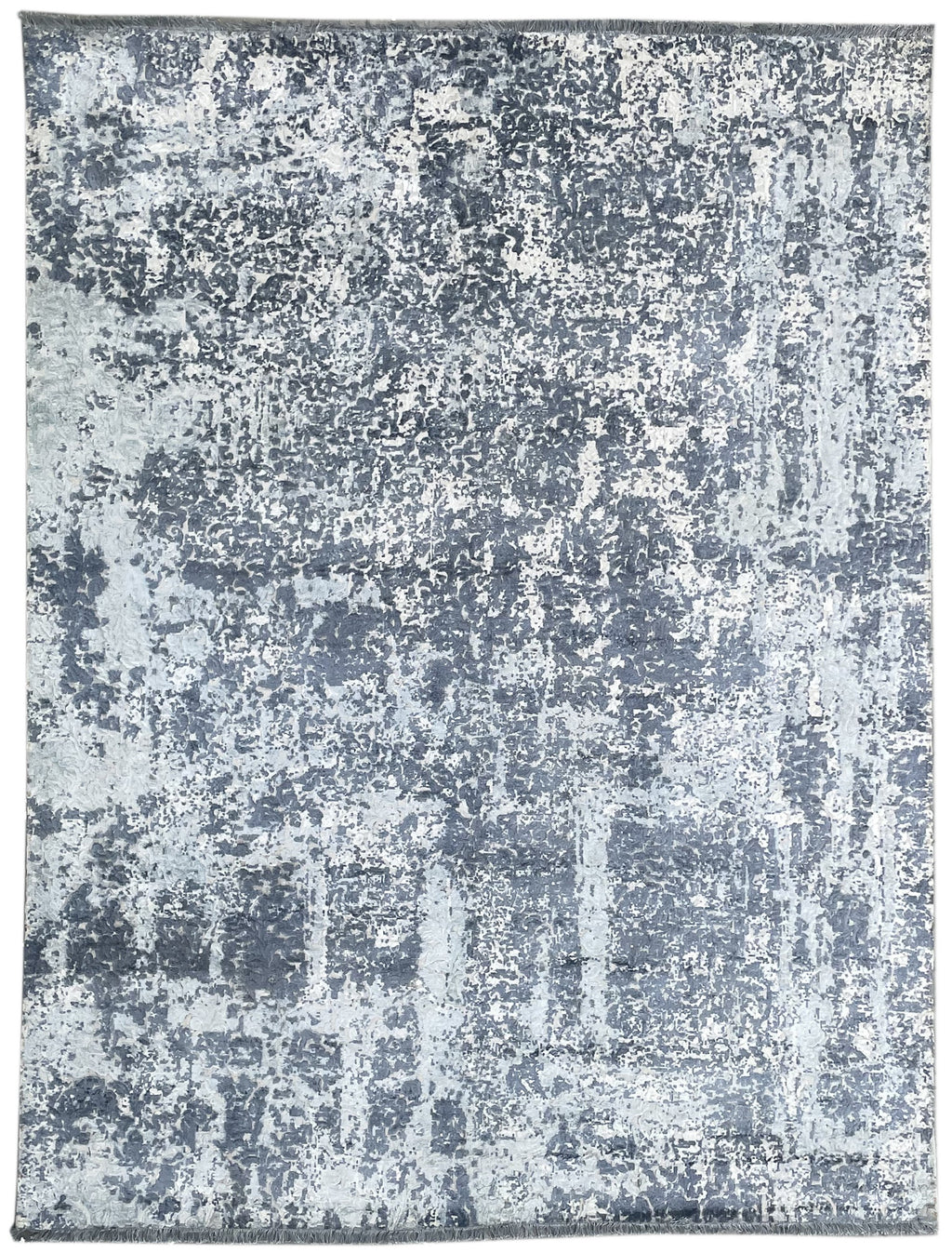EORC Gray Hand Knotted Wool Rug