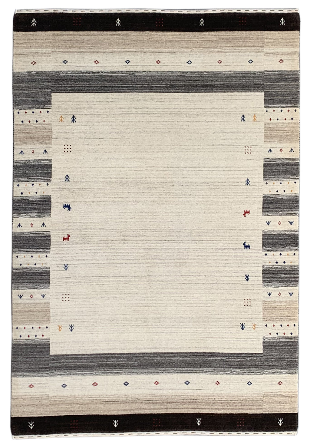EORC Multi Handmade Wool Gabbeh Rug