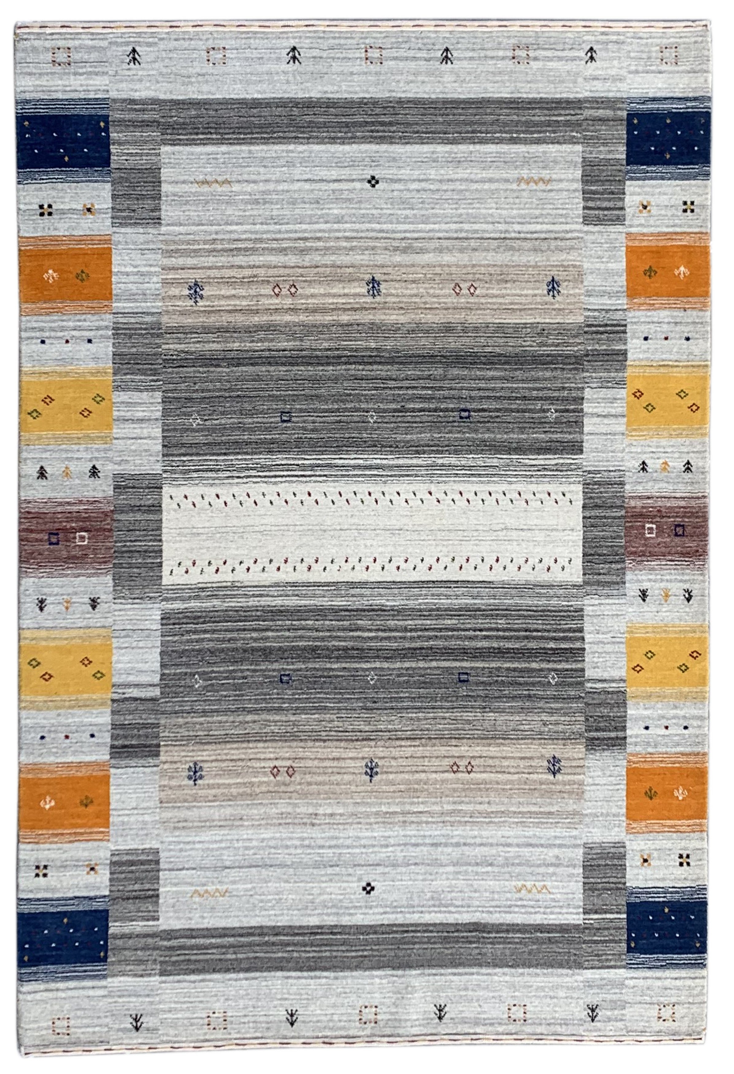 EORC Multi Handmade Wool Gabbeh Rug