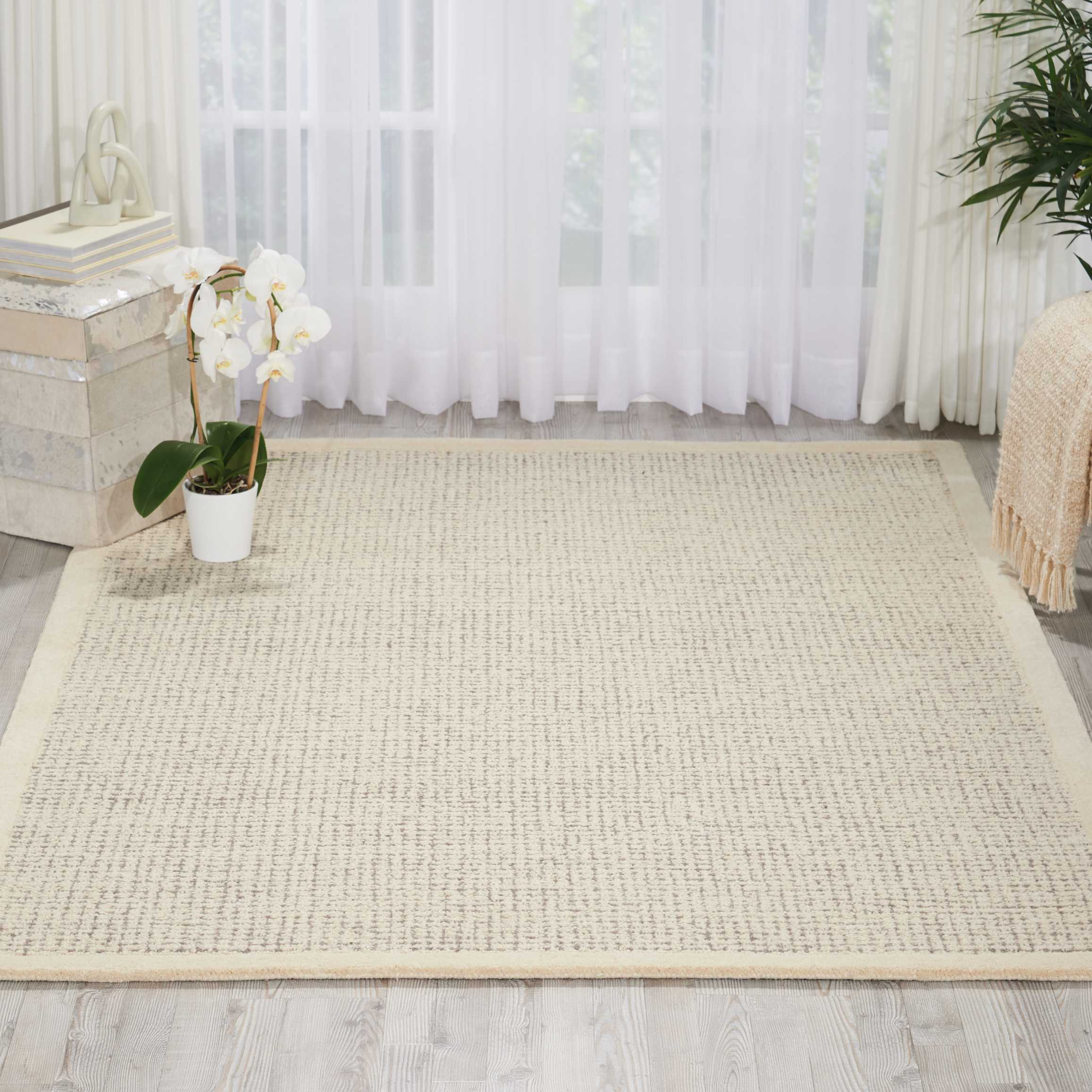 Kathy Ireland River Brook Ivory/Grey Area Rug by Nourison