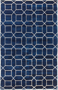 Surya Keystone KSY9004 Blue/Neutral Geometric Area Rug